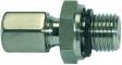 Fiting drept cu filet exterior si etansare G 1/8&QUOT;, tub Ø6mm, 315bar, inox 1.4571