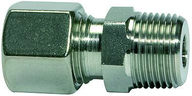 Fiting drept cu filet exterior R 1/4&QUOT;, tub Ø10mm, 315bar, inox 1.4571