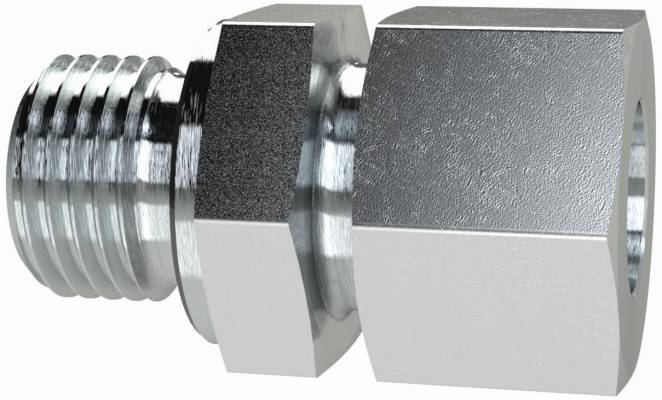 Fiting drept cu filet exterior M 33x2, tub Ø25mm, 400bar, otel galvanizat