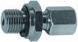 Fiting drept cu filet exterior si etansare G 1&QUOT;, tub Ø22mm, 160bar, otel galvanizat