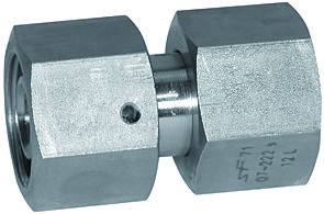 Fiting drept de legatura cu strangere reglabila, etansare conica, din inox 1.4571