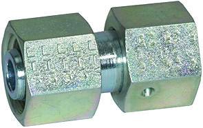 Fiting drept de legatura cu strangere reglabila, piulita M 16x1,5, tub Ø10mm, 315bar, otel galvanizat