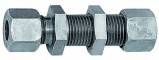 Fiting drept pentru panou, tub Ø18mm, 315bar, otel galvanizat