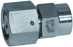 Fiting manometru, piulita M 18x1,5, filet int. G 1/4&QUOT;, tub Ø12mm, 315bar, inox 1.4571