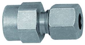 Fiting pentru manometru, filet interior G 1/4&QUOT;, tub Ø12mm, 315bar, otel galvanizat