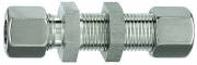 Fiting drept pentru panou, tub Ø6mm, 315bar, inox 1.4571