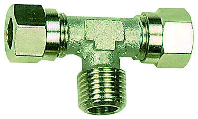 Fiting T cu filet exterior R 1/2&QUOT;, tub Ø12mm, 60bar, alama nichelata