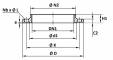 Flansa filetata tip 13/B1, flanse PN10/16, DN100, otel carbon