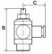 Drosel cu filet ext. M5 si conector push-in 4 mm, reglaj cu surubelnita, droselizare furtun - filet