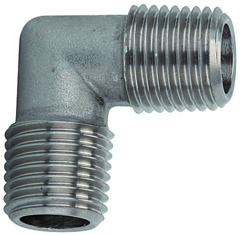 Cot 90° cu filete exterioare cu filete exterioare R 1/4&QUOT;, inox AISI 316