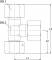 Fiting T cu strangere reglabila, piulita M 22x1,5, tub Ø15mm, 315bar, otel galvanizat