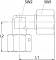 Fiting L de legatura cu strangere reglabila, piulita M 12x1,5, tub Ø6mm, 315bar, otel galvanizat