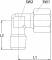 Fiting L cu filet exterior NPT 1/8&QUOT;, tub Ø6mm, 100bar, otel galvanizat