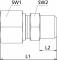 Fiting drept cu filet exterior R 1/8&QUOT;, tub Ø6mm, 315bar, otel galvanizat