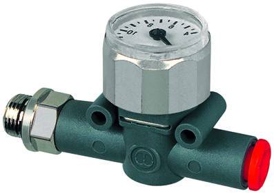 Manometru traseu - cupla push-in si filet exterior