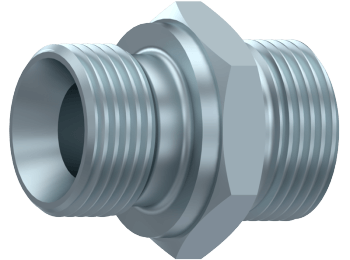 Niplu hidraulic metric - BSP, con 60°, 315 bar