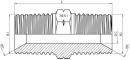 Niplu hidraulic 3/4 NPT, otel carbon