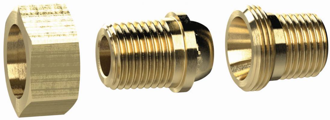 Niplu detasabil R 1/4&QUOT;, etansare conica, alama
