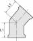 Conector 45° cu filete interioare G 1&QUOT;, alama