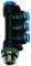 Distribuitor T push-in cu iesiri multiple si filet cu O-ring, G 1/4&QUOT;-4mm-6mm, POM/alama