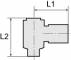 Drosel cu filet exterior M5 si cupla push-in 6 mm, droselizare filet - furtun