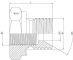 Reductie hidraulica 60°, f. ext. 3/4&QUOT; BSP- f. int. 3/8&QUOT; BSP