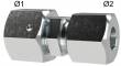 Reductie, piulita M 30x2, tub Ø22mm-8mm, 160bar, otel galvanizat