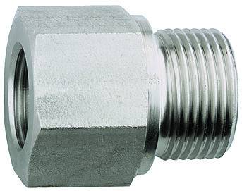 Reductie cu filet exterior G 3/8&QUOT; - interior G 1/4&QUOT;, lunga, inox 1.4571
