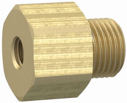 Reductie cu filet exterior M 5 - interior M 3, lunga, PN 25, alama