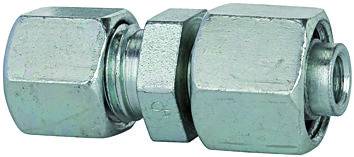 Fiting drept de legatura, tub Ø10mm-6mm, 315bar, otel galvanizat