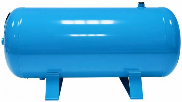 Rezervor aer comprimat orizontal, albastru, 15L, 11 bar, 2014/29/UE