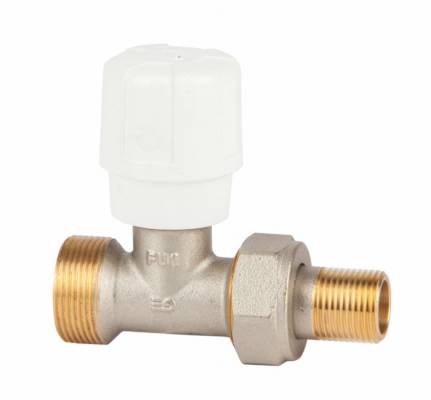 Robinet manual drept pentru calorifer, fara sistem GE, filet 3/8&QUOT;, PN 10