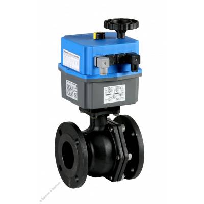Robinet 2/2 cu bila, actuator electric 220V AC