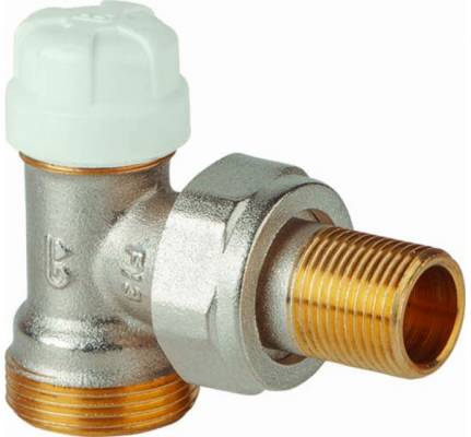Angle lock shield valve for pipe without GE System, filet 3/8&QUOT;, PN 10
