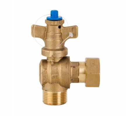 Robinet coltar antifrauda, filet exterior si piulita libera G 3/4&QUOT; x G 3/4&QUOT;, PN 25
