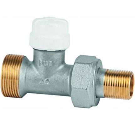 Straight lock shield valve for pipe without GE System, filet 1/2&QUOT;, PN 10