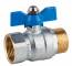 Robineti cu bila, filet exterior-interior, maneta fluture, PN 25
