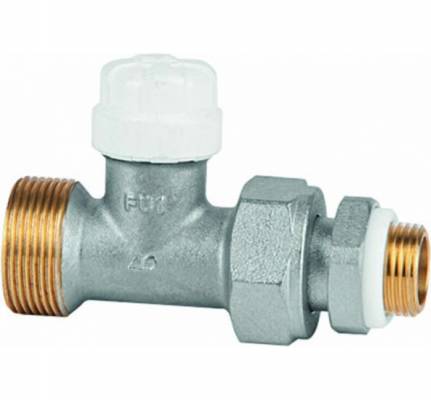 Straight lock shield valve for pipe with GE System, filet 3/8&QUOT;, PN 10