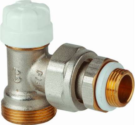 Angle lock shield valve for pipe with GE System, filet 3/8&QUOT;, PN 10