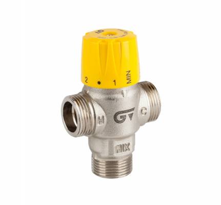 Robinet amestec cu termostat, pentru instalatii solare, filet G 3/4&QUOT;