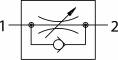 Drosel traseu - cupla push-in si filet conic exterior etansat cu PTFE - droselizare furtun - filet