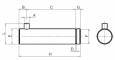 Bolt flansa cu canal, diametru 40 mm