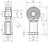 Atasament tija tip nuca cu filet interior M36x2