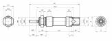 Micro cilindru inox dubla actiune magnetic