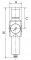 Filtru regulator cu pahar policarbonat, manometru compact, seria Future Mini