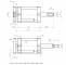 Cilindru compact inox dubla actiune magnetic anti-rotatie cu tija bilaterala, ISO 21287