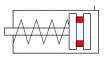 Cilindru cursa scurta simpla actiune magnetic - arc frontal, Ø12 - 100