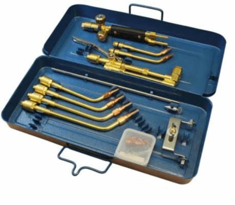 Set autogen, Ø tija 17 mm, sudare 0,5 - 9 mm, taiere 3 - 100 mm, cu duza bloc, actionare fluture