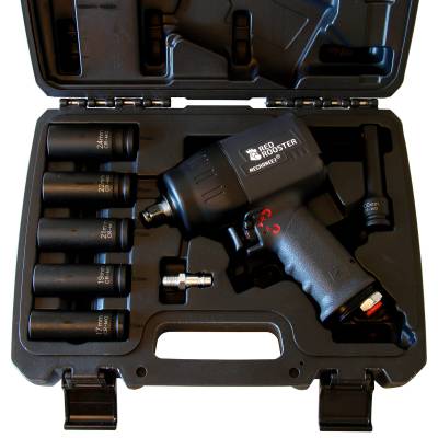 Set pistol pneumatic cu impact si tubulare lungi, patrat 1/2&QUOT;, cuplu 1000 Nm, 7500 rot/min