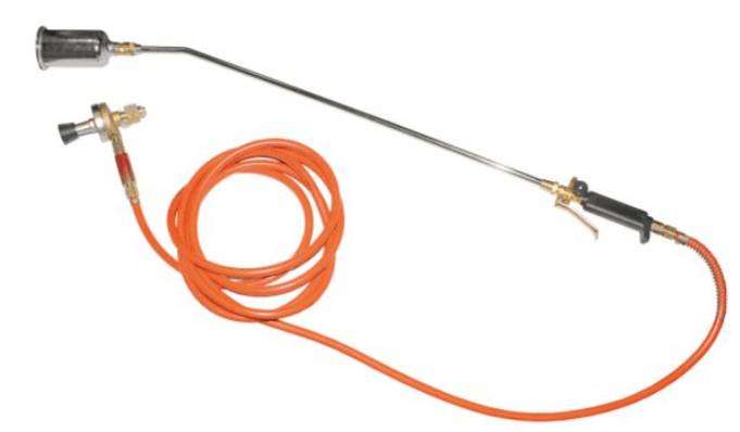 Set de preincalzire cu arzator pe propan, furtun 5 m, teava 750 mm, cap arzator Ø 63 mm